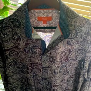 Paisley Print button up dress shirt